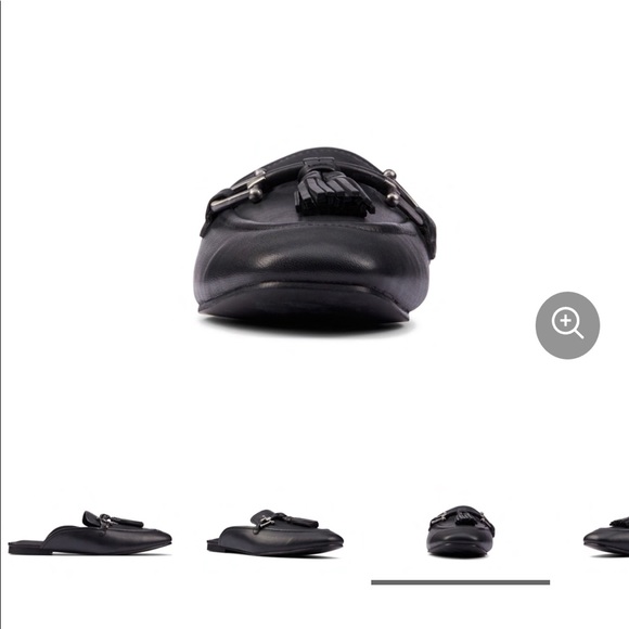 CLARKS leather loafer mulles genuine leather NWT - Picture 8 of 14